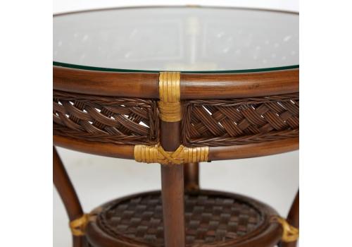  Комплект террасный ANDREA (стол кофейный со стеклом + 2 кресла + подушки), фото 7 