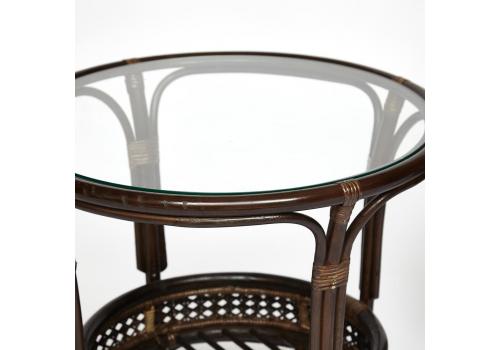  ТЕРРАСНЫЙ КОМПЛЕКТ "PELANGI" (стол со стеклом + 2 кресла) /без подушек/, фото 7 