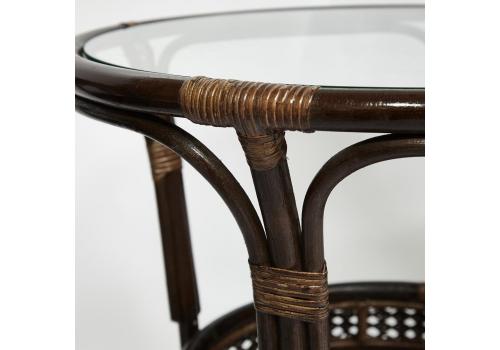  ТЕРРАСНЫЙ КОМПЛЕКТ "PELANGI" (стол со стеклом + 2 кресла) /без подушек/, фото 10 