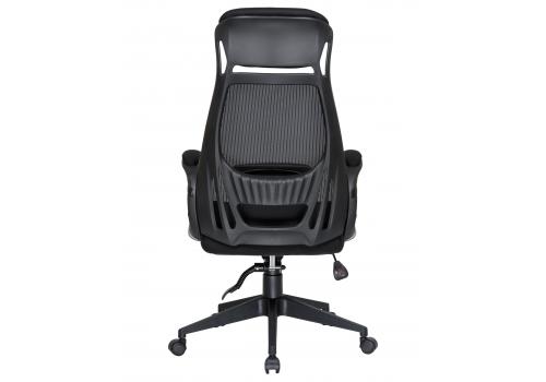  Офисное кресло для руководителей DOBRIN STEVEN BLACK, чёрный пластик, чёрная ткань, фото 5 