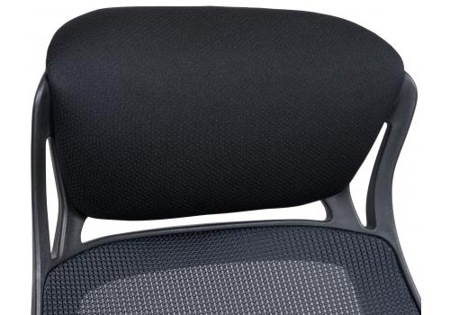  Офисное кресло для руководителей DOBRIN STEVEN BLACK, чёрный пластик, чёрная ткань, фото 10 