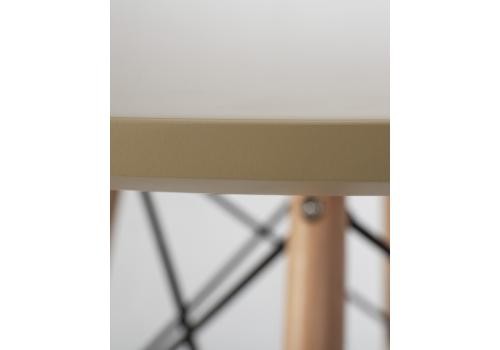  Стол обеденный DOBRIN CHELSEA`80, ножки светлый бук, столешница бежевая, фото 6 