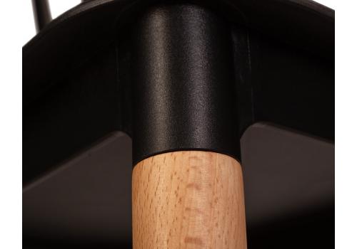  Стул обеденный DOBRIN THEO, ножки светлый бук, цвет черный (B-03), фото 9 