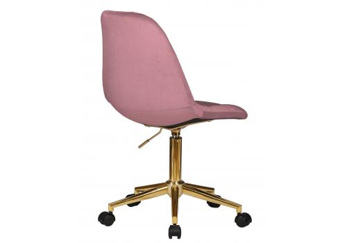  Офисное кресло для персонала DOBRIN DIANA, розовый велюр (MJ9-32), фото 4 