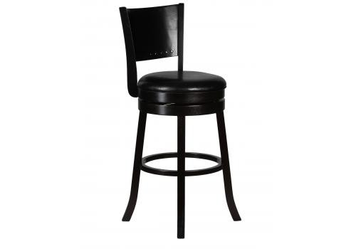  Вращающийся полубарный стул DOBRIN TONY COUNTER, капучино, черный, фото 1 