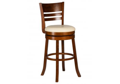  Вращающийся полубарный стул DOBRIN WILLIAM COUNTER, шоколад, кремовый, фото 13 
