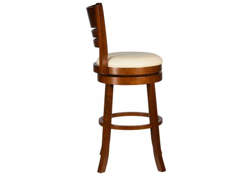  Вращающийся полубарный стул DOBRIN WILLIAM COUNTER, шоколад, кремовый, фото 2 