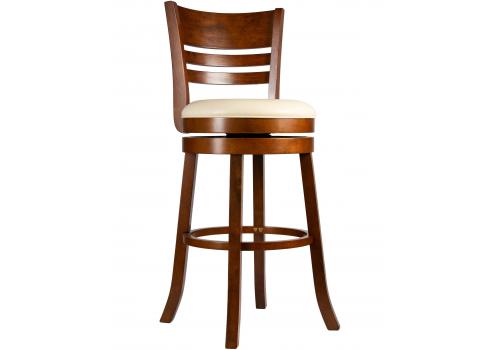  Вращающийся полубарный стул DOBRIN WILLIAM COUNTER, шоколад, кремовый, фото 6 