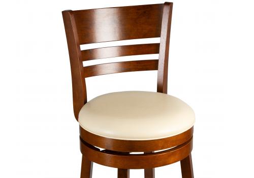  Вращающийся полубарный стул DOBRIN WILLIAM COUNTER, шоколад, кремовый, фото 7 