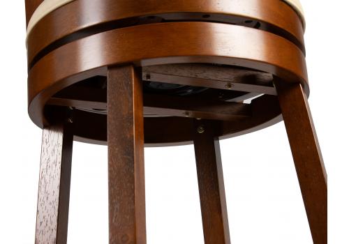 Вращающийся полубарный стул DOBRIN WILLIAM COUNTER, шоколад, кремовый, фото 10 