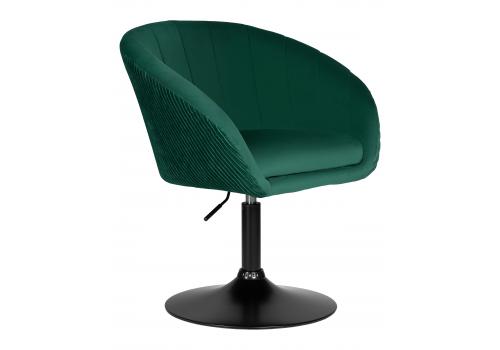  Кресло дизайнерское DOBRIN EDISON BLACK, зеленый велюр (1922-9), фото 2 