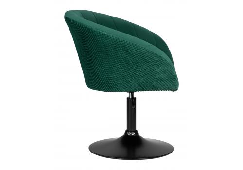  Кресло дизайнерское DOBRIN EDISON BLACK, зеленый велюр (1922-9), фото 3 
