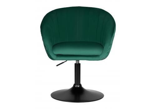  Кресло дизайнерское DOBRIN EDISON BLACK, зеленый велюр (1922-9), фото 6 