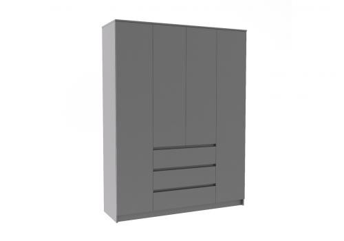 Мори Шкаф 4-дверный МШ 1600.1 графит, фото 2 