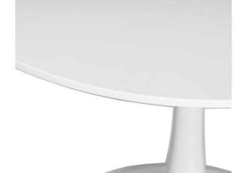  Стол обеденный MIA, белая столешница, белое основание, фото 3 