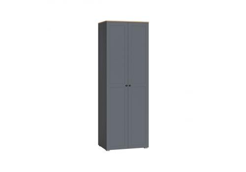  Остин Шкаф 2-х дверный 13.224 серый графит, фото 1 