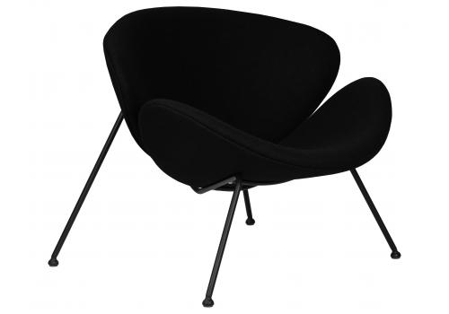  Кресло дизайнерское DOBRIN EMILY, черный ткань AF9, черное основание, фото 2 
