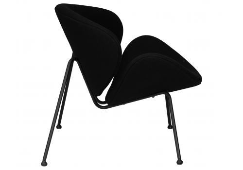  Кресло дизайнерское DOBRIN EMILY, черный ткань AF9, черное основание, фото 3 