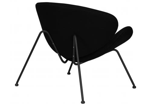  Кресло дизайнерское DOBRIN EMILY, черный ткань AF9, черное основание, фото 4 