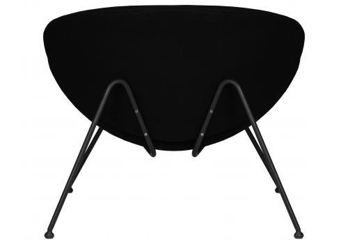  Кресло дизайнерское DOBRIN EMILY, черный ткань AF9, черное основание, фото 5 