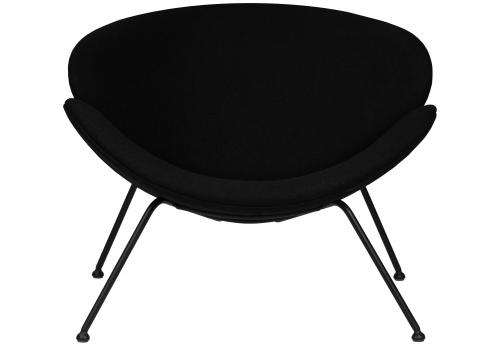  Кресло дизайнерское DOBRIN EMILY, черный ткань AF9, черное основание, фото 6 