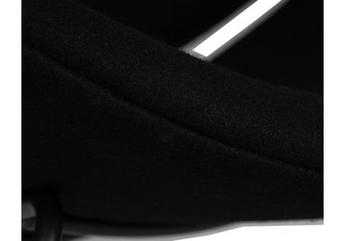  Кресло дизайнерское DOBRIN EMILY, черный ткань AF9, черное основание, фото 7 