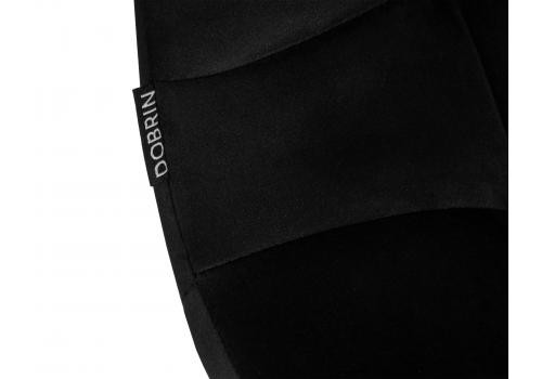  Стул барный DOBRIN NICOLE, черные матовые ножки, черный велюр (108-77), фото 8 
