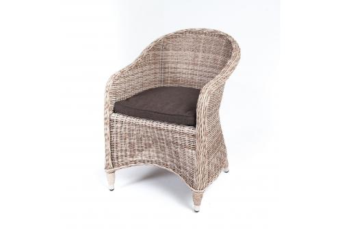  "Равенна" плетеное кресло из искусственного ротанга, цвет бежевый, фото 1 