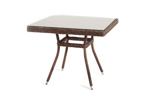  "Айриш" стол плетеный из искусственного ротанга, цвет коричневый, фото 1 