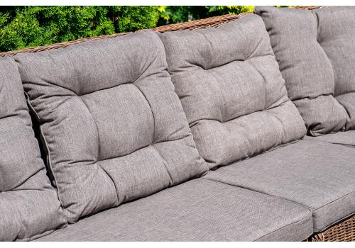  "Бергамо" плетеный центральный модуль дивана, цвет коричневый, фото 7 