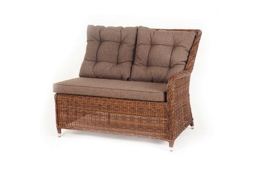 "Бергамо" плетеный левый модуль дивана, цвет коричневый, фото 1 