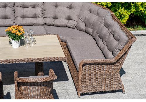  "Бергамо" плетеный левый модуль дивана, цвет коричневый, фото 7 