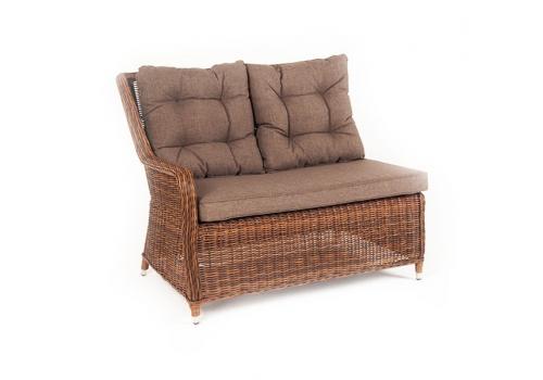  "Бергамо" плетеный правый модуль дивана, цвет коричневый, фото 2 
