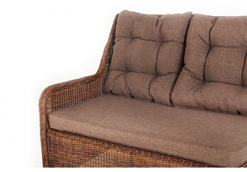  "Бергамо" плетеный правый модуль дивана, цвет коричневый, фото 4 