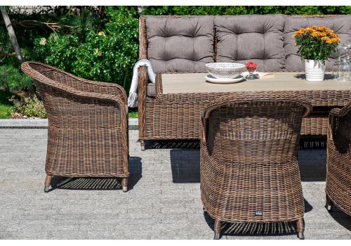  "Бергамо" плетеный правый модуль дивана, цвет коричневый, фото 8 