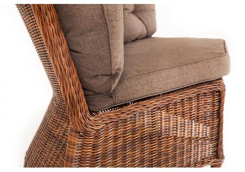  "Бергамо" плетеный угловой диванный модуль, цвет коричневый, фото 3 