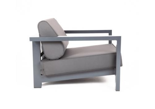  "Гранада" кресло алюминиевое, цвет серый, ткань Savana Graffit, фото 4 