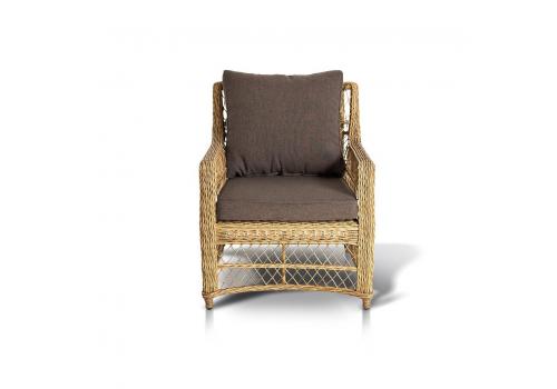  "Гранд Латте" кресло из искусственного ротанга, цвет соломенный, фото 2 