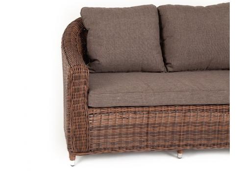  "Кон Панна" диван из искусственного ротанга двухместный, цвет коричневый, фото 4 
