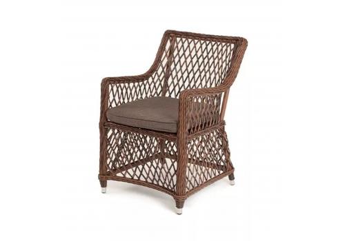 "Латте" плетеное кресло из искусственного ротанга, цвет коричневый, фото 1 