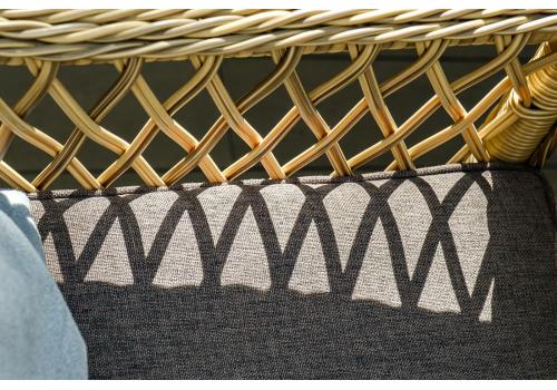  "Латте" плетеное кресло из искусственного ротанга, цвет соломенный, фото 20 