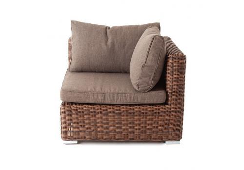 "Лунго" модуль диванный угловой с подушками, цвет коричневый, фото 2 