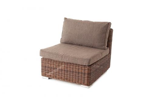 "Лунго" трансформирующийся диван из искусственного ротанга, цвет коричневый, фото 6 