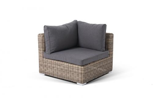  "Лунго" трансформирующийся диван из искусственного ротанга, цвет соломенный, фото 5 