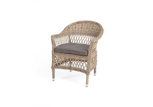  "Сицилия" плетеный стул из искусственного ротанга, цвет соломенный, фото 1 