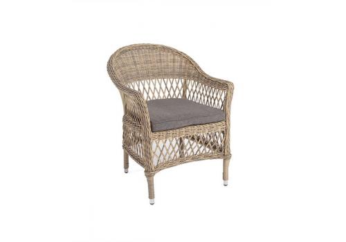  "Сицилия" плетеный стул из искусственного ротанга, цвет соломенный, фото 2 