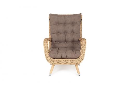  "Толедо" кресло плетеное с подушками, цвет соломенный, фото 2 