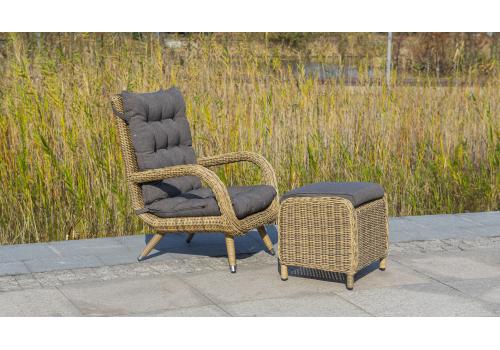  "Толедо" кресло плетеное с подушками, цвет соломенный, фото 5 