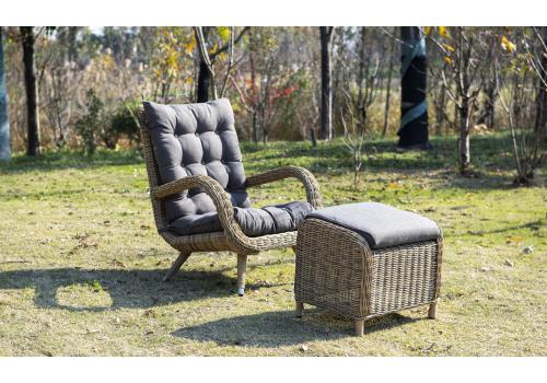  "Толедо" кресло плетеное с подушками, цвет соломенный, фото 8 