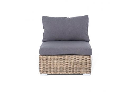  "Лунго" модуль диванный прямой с подушками, цвет соломенный, фото 2 